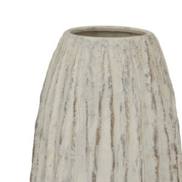 Wyld Haus Wildbloom Tall White Ceramic Fin Vase 70Cm Matt-Glazed Sculptural Design - thumbnail 3