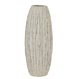 Wyld Haus Wildbloom Tall White Ceramic Fin Vase 70Cm Matt-Glazed Sculptural Design - thumbnail 4