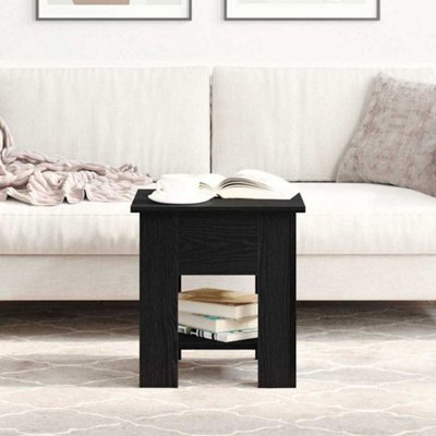 Berkfield Coffee Table Black Oak 40X40X42 Cm Engineered Wood - image 1