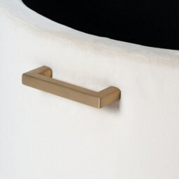 my furniture Aria Storage Ottoman - Chalk - Brass/silver - thumbnail 3