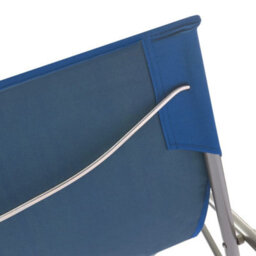 Berkfield Folding Beach Chairs 2 Pcs Steel And Oxford Fabric Blue - thumbnail 7