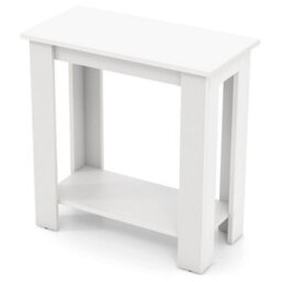 2 Tier End Table Modern Side Table Edside Table W/storage Shelf - thumbnail 4