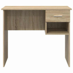 Berkfield Desk With Storage Sonoma Oak 90X49.5X75 Cm Engineered Wood - thumbnail 5