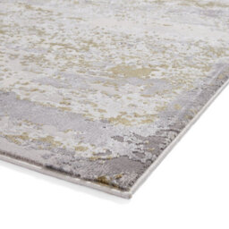 Gold Modern Rug, Abstract Metallic Marble Rug, 11mm Thick Modern Rug, Gold Rug For Bedroom, & Dining Room-160Cm X 230Cm - thumbnail 3