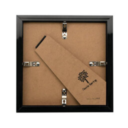 "Nicola Spring 3D Box Photo Frame - 6 X 6"" With 4 X 4"" Mount - Black/white" - thumbnail 5