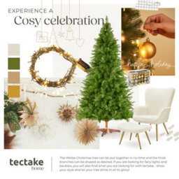 Tectake Christmas Tree Cupid - Artificial In Green, Pvc, Injection Moulded Needles - 220 Cm - Green - thumbnail 8