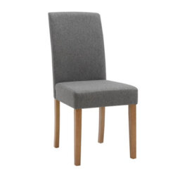 Hallowood Furniture Waverly Light Oak Dining Table (120X70Cm) Set With 4 Upholstered Chairs In Grey - thumbnail 9