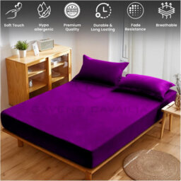Gc Gaveno Cavailia Percale Deep Fitted Sheet Super King Berry Extra Deep Pocket 16 Inch (40 Cm) - thumbnail 3