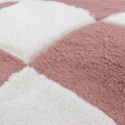 Heya Home Cozee Check Faux Fur Cushion Cover - thumbnail 4