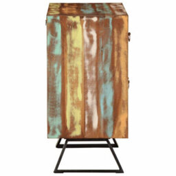 Berkfield Drawer Cabinet Multicolour 70X35X70 Cm Solid Wood Reclaimed - thumbnail 4