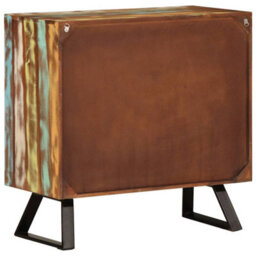 Berkfield Drawer Cabinet Multicolour 70X35X70 Cm Solid Wood Reclaimed - thumbnail 5