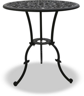 Homeology Bangui Black Garden And Patio Cast Aluminium Bistro Table - image 1