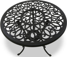Homeology Bangui Black Garden And Patio Cast Aluminium Bistro Table - thumbnail 4