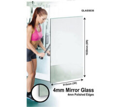 Mirroroutlet Circuitt 4mm Sheet Mirror Glass With Polished Edges 183 X 91Cm (6Ft X 3Ft) - thumbnail 2