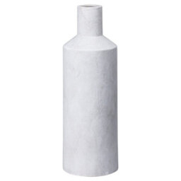 Wyld Haus Terra White Large Stoneware Textured Bottle Vase 420mm - thumbnail 2