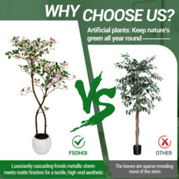 London Boutique 120Cm Artificial Pink Flower Tree, Uv Resistant Faux Floral Plant With Green Foliage, Indoor Outdoor Decor - thumbnail 5