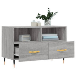 Vidaxl Tv Cabinet Grey Sonoma 80X36X50 Cm Engineered Wood - thumbnail 4