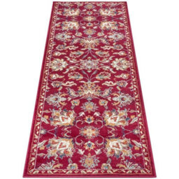 The Rugs Orient Rug Caracci Vintage Floral Design Low Pile Living Room In Red - thumbnail 7