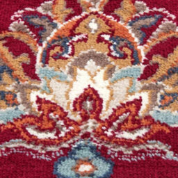 The Rugs Orient Rug Caracci Vintage Floral Design Low Pile Living Room In Red - thumbnail 5