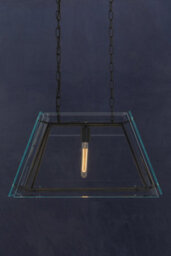 Orsina Palasso Pendant Light, Gold, Black, Glass, Metal - thumbnail 3