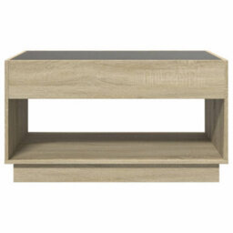 Berkfield Coffee Table With Infinity Led Sonoma Oak 90X50X50 Cm - thumbnail 6
