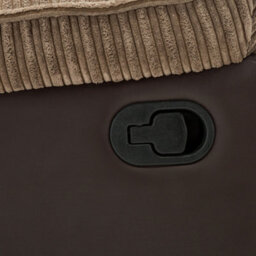 More4Homes Postana Jumbo Cord Fabric Manual Recliner Armchair Lounge Home Reclining Chair (Brown) - thumbnail 6