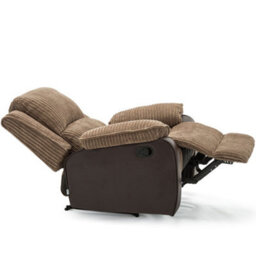 More4Homes Postana Jumbo Cord Fabric Manual Recliner Armchair Lounge Home Reclining Chair (Brown) - thumbnail 5