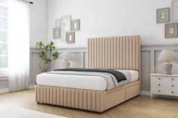 "Sloomy Madison Pebble Plush Divan Bed No Drawers-26"" Strutted Headboard 12"" Footboard 3' Single" - thumbnail 3