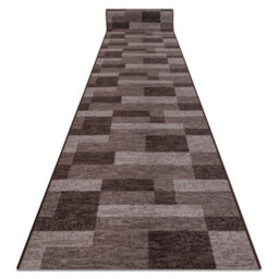 RugsX Runner Anti-Slip Icona Gum Brown 80Cm 80X650 Cm - thumbnail 1