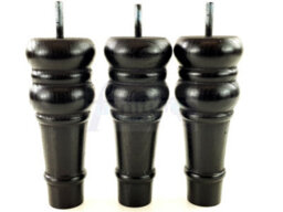 L&F 4 Replacement Furniture Feet Black Turned Wooden Legs 165mm High Settee Chairs Sofas Footstools M10 (10mm) Tsp2071 - thumbnail 4