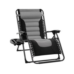 Groundlevel Set Of 2 Extra Wide Luxury Gravity Garden Sun Lounger / Relaxer Chair - thumbnail 5