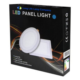 Long Life Lamps Company 12W Recessed Ceiling Led Round Ring Panel Blue - thumbnail 9