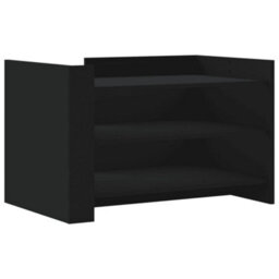 Berkfield Coffee Table Black 80X50X50 Cm Engineered Wood - thumbnail 5