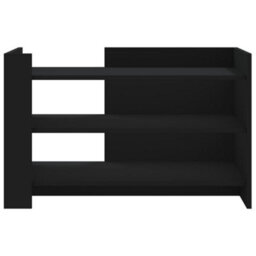 Berkfield Coffee Table Black 80X50X50 Cm Engineered Wood - thumbnail 4