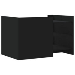Berkfield Coffee Table Black 80X50X50 Cm Engineered Wood - thumbnail 7