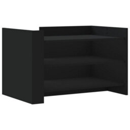 Berkfield Coffee Table Black 80X50X50 Cm Engineered Wood - thumbnail 2