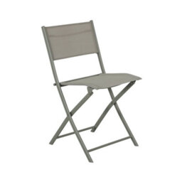 Sweeek - Folding Garden Table Steel + 4 Textilene Seats Khaki - Ancona - thumbnail 9