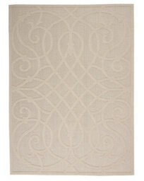 Outdoor Rug, Modern Rug, Optical (3D) Diningroom Rug, Cream Outdoor Rug, Stain-Resistant Abstract Rug-122Cm X 183Cm - thumbnail 1