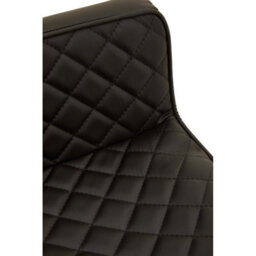 Orsina Baina Black And Gold Bar Stool With Square Base - thumbnail 7