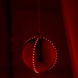 Urbn-Living Urbnliving 15Cm Height Red Led Light Up Ball Christmas Tree Warm White Timer Indoor Outdoor Decoration - thumbnail 2