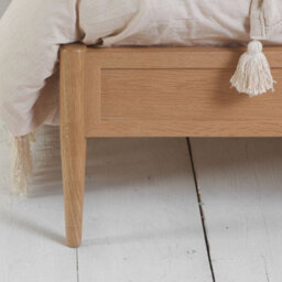 Leonie Rattan Oak Wooden Bed Frame - 5Ft King Size - thumbnail 6