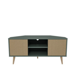 Decorotika Lesson Corner Tv Stand Tv Unit Tv Cabinet For Tvs Up To 55 Inch Silva & Hazeran - thumbnail 5