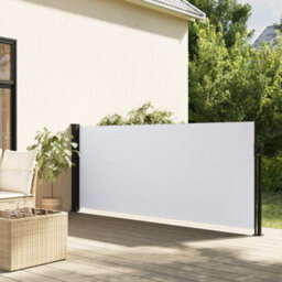 Berkfield Retractable Side Awning White 100X300 Cm
