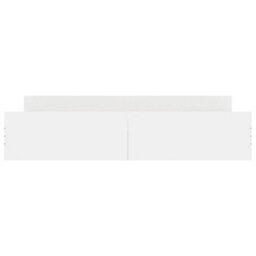 Berkfield Bed Frame With Headboard With Footboard White 180X200 Cm - thumbnail 4