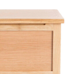 London Oak Ottoman Blanket Box - Fully Assembled By Roseland Furniture - thumbnail 8