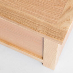 London Oak Ottoman Blanket Box - Fully Assembled By Roseland Furniture - thumbnail 7