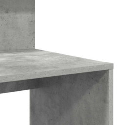 Berkfield Modern Desk With Storage Concrete Grey 90X48X101.5 Cm Engineered Wood - thumbnail 8
