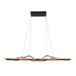 Luminosa Lighting Luminosa Conato Bar Pendant Ceiling Light Black 3000K Warm White 2Xled - thumbnail 1