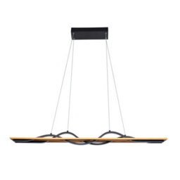 Luminosa Lighting Luminosa Conato Bar Pendant Ceiling Light Black 3000K Warm White 2Xled - thumbnail 2