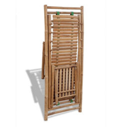 Walplus Outdoor Deck Chair With Footrest Bamboo - thumbnail 5
